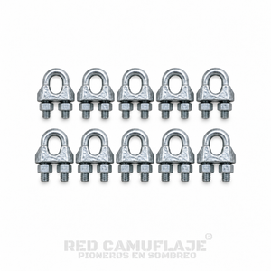 Grampa Prensacable Acero 3/16" · Pack x10