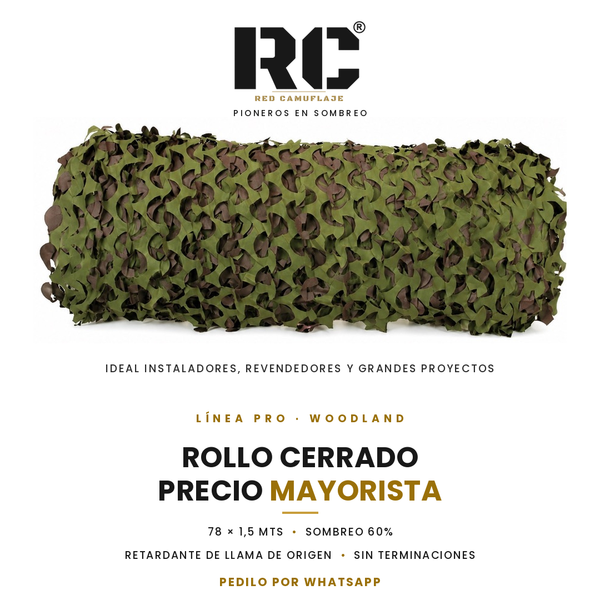 Rollo Cerrado Pro Woodland