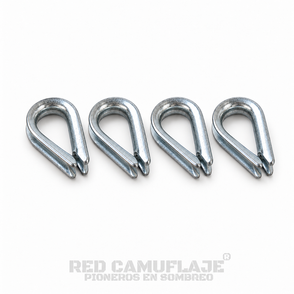 Guardacabos para cable 5 mm · Pack x4