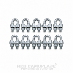 Grampa Prensacable Acero 3/16" · Pack x10
