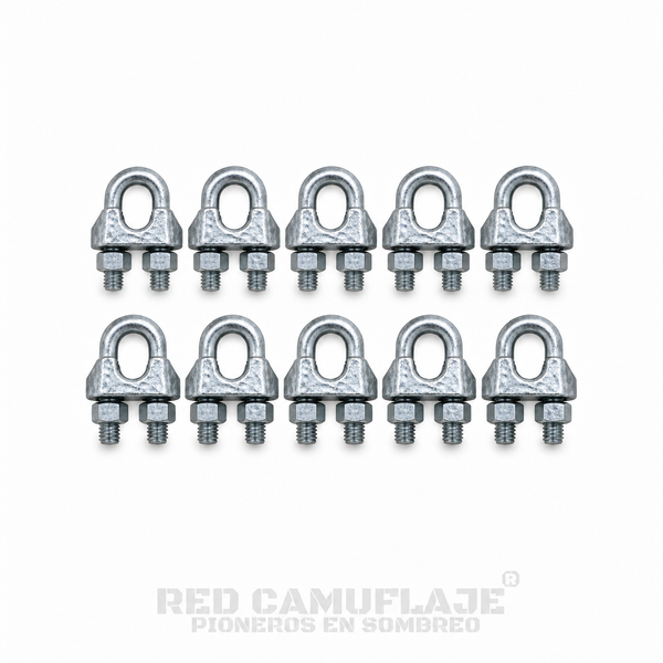 Grampa Prensacable Acero 3/16" · Pack x10