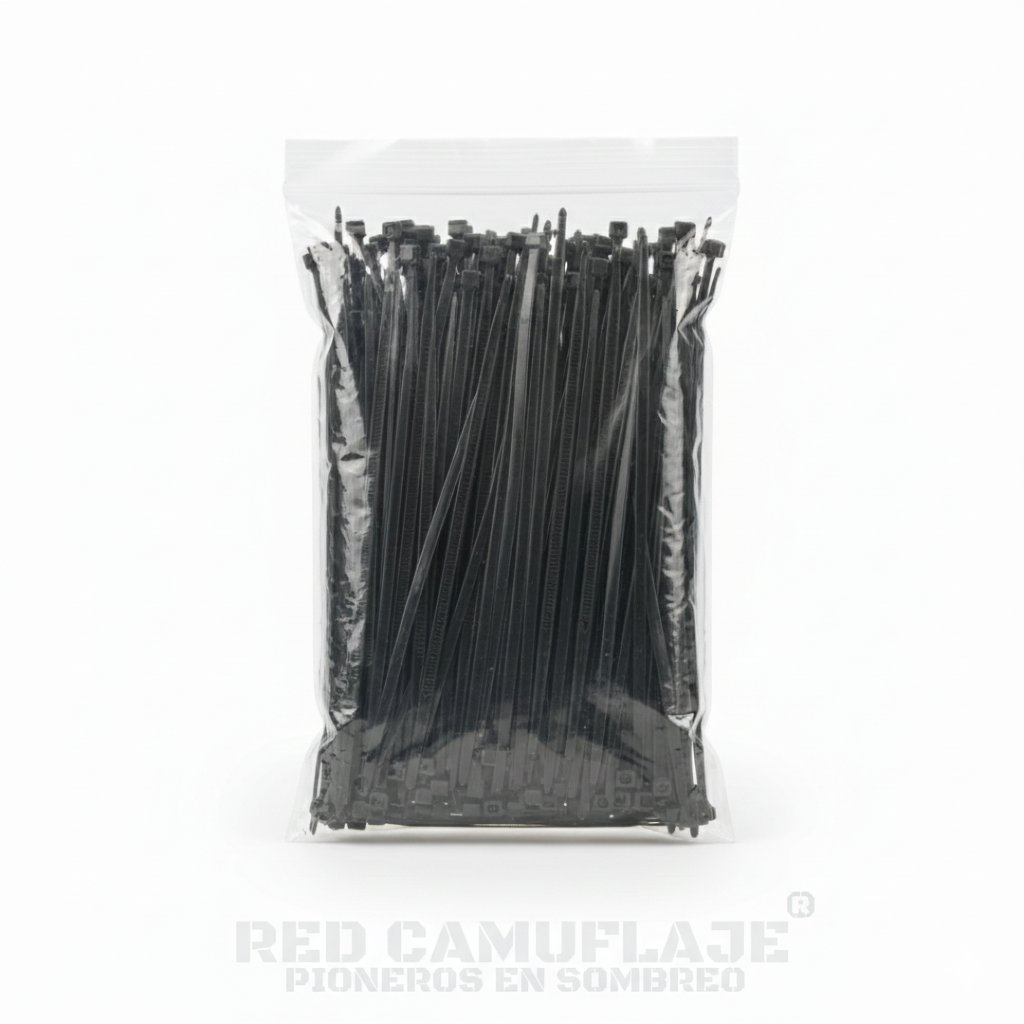 KIT DE SUJECION UV - PRECINTOS DE NYLON 6.6 X100U  PARA EXTERIOR