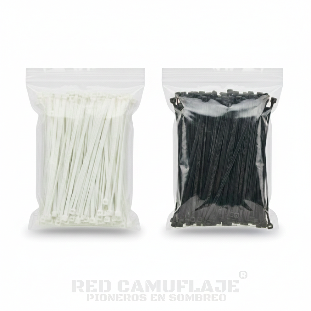 KIT DE SUJECION UV - PRECINTOS DE NYLON 6.6 X100U  PARA EXTERIOR