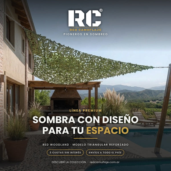 Red Woodland Premium Triangular Reforzada