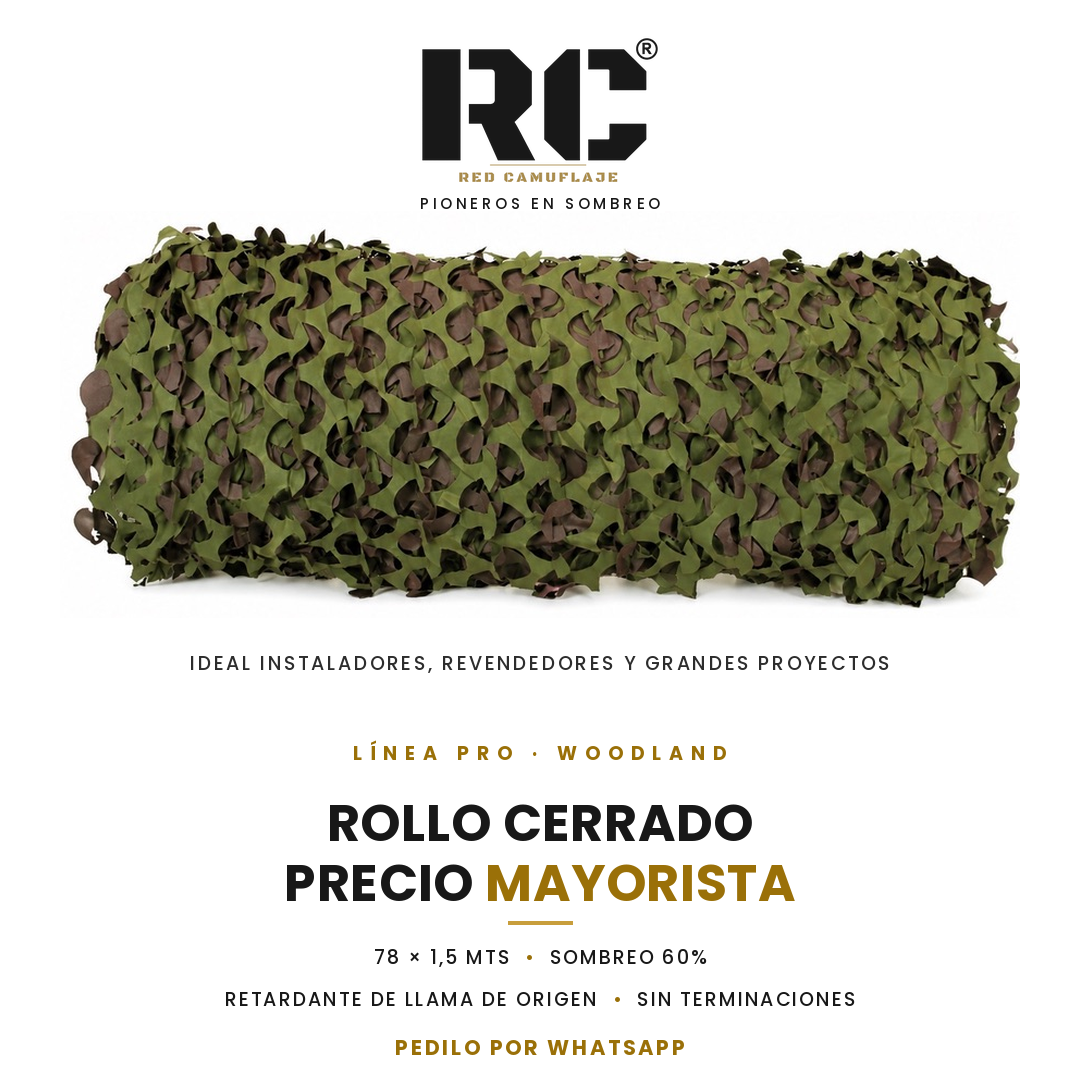 Rollo Cerrado Pro Woodland