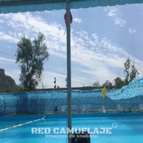 Red Ocean Camo Color: Azul | Lista para colgar
